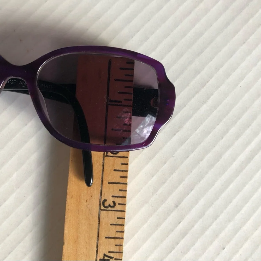 Ellen Tracy Lima eyeglasses‎ soft rectangular frame 58016L. 135mm eggplant
